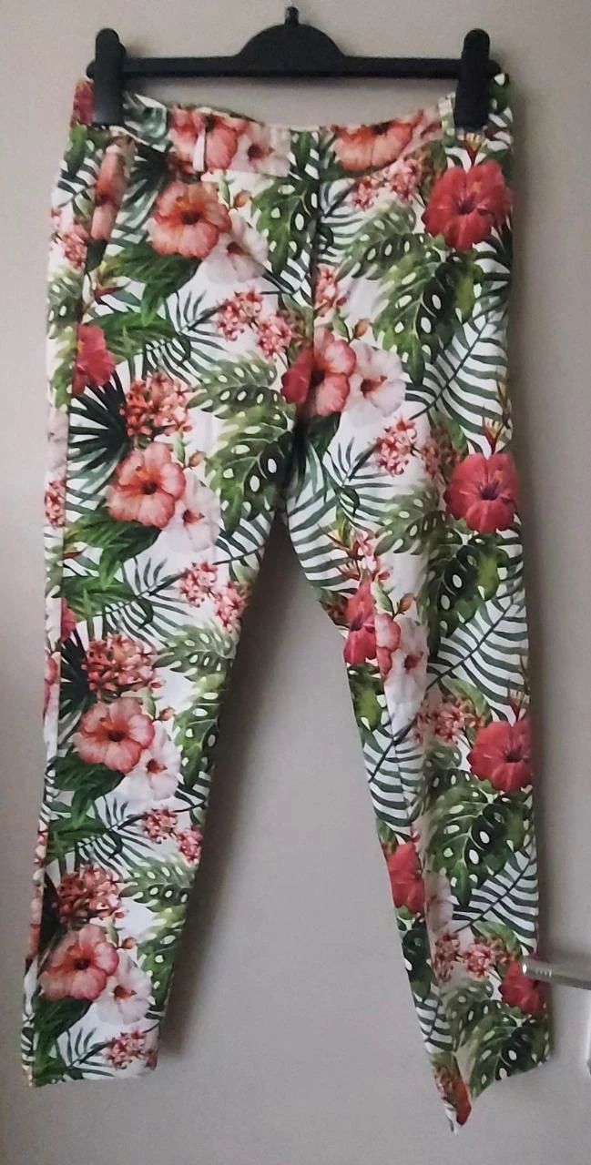 Pantalón de verano con estampado floral - Talla 36 (S) – photo 2